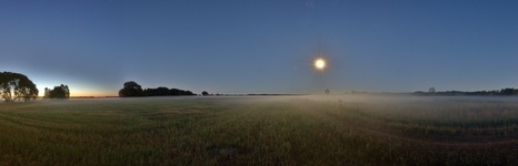 Der Mond in den Rögnitzwiesen.(01.07.2018)