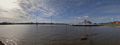 Die Elbe bei Darchau am ( 24.03.2019 )