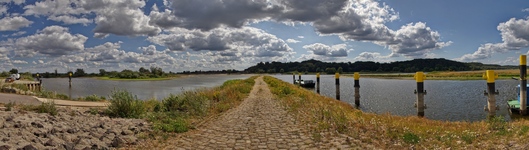 Die Elbe bei Herrenhof( 07.2019 )