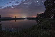 Blaue Stunde in den Rögnitzwiesen.(27.08.2019)