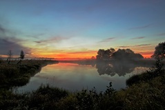 Ein Morgen in den Rögnitzwiesen.15.09.2019) Der Malbusen.