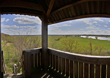 Ein Blick auf die Elbe. In Rüterberg ( Ostern 13.04.2020 )