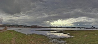 Die Elbe in Darchau am (05.03.2017)