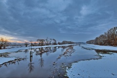 Morgens auf der Laaver Rögnitzbrücke(04.02.2018)