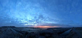 Am Morgen in den Rögnitzwiesen.(22.02.2018)